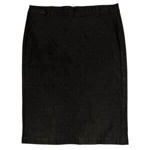 Black Skirt by Color Swatch for the office, Size 1X